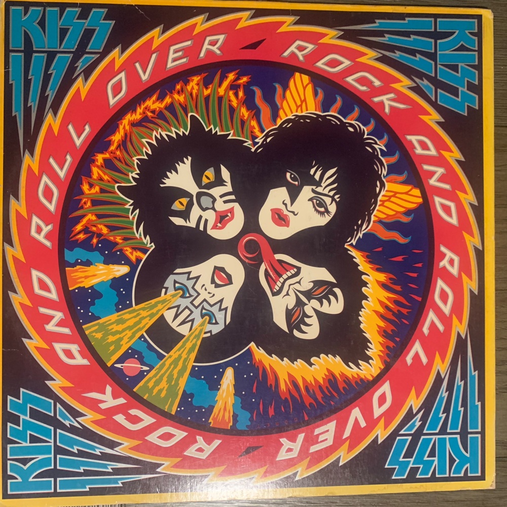 1976 KISS Rock And Roll Over Vinyl